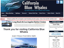 Tablet Screenshot of californiabluewhales.com